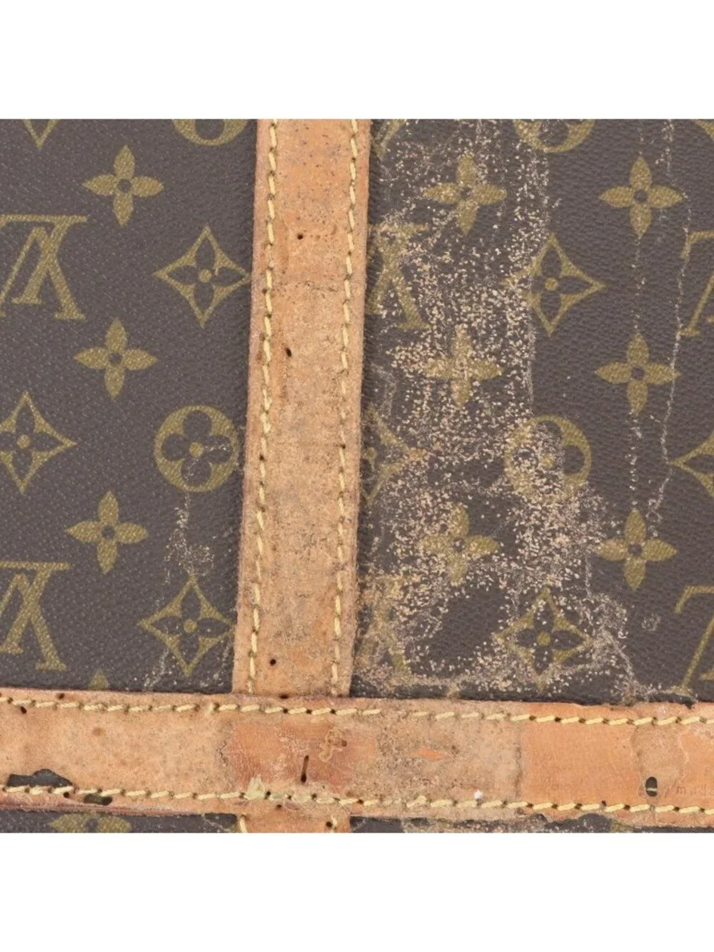 Louis Vuitton Monogram Sac Chasseur 55 Leather Boston Bag Tote Travel